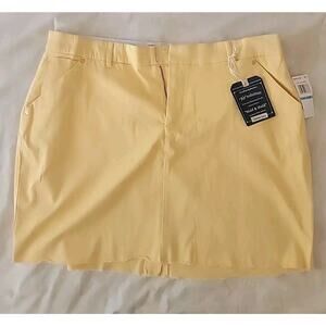 Democracy Ab Solution SKIRT - Womens Size 20W - Yellow Denim Pockets New W Tags